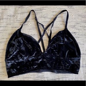 Black Velvet Bralette